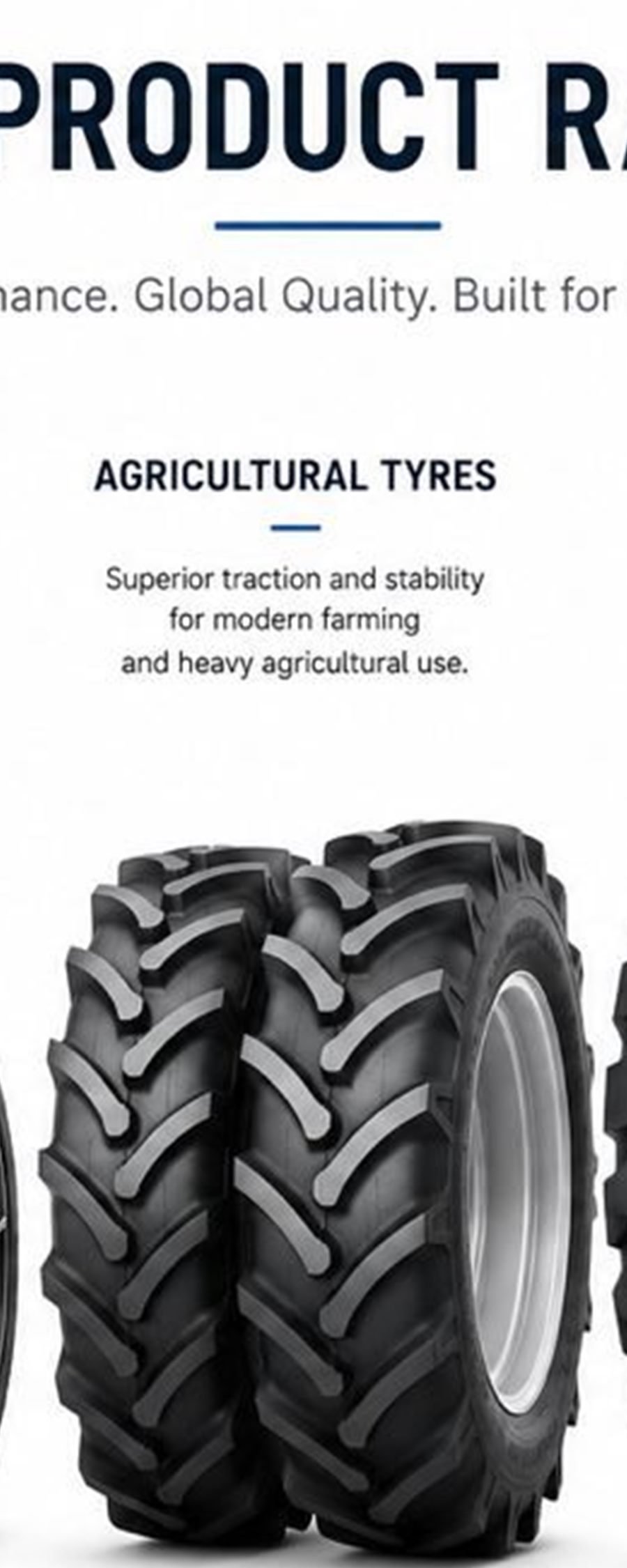 Radial and bias agricultural tractor tires for wholesale export