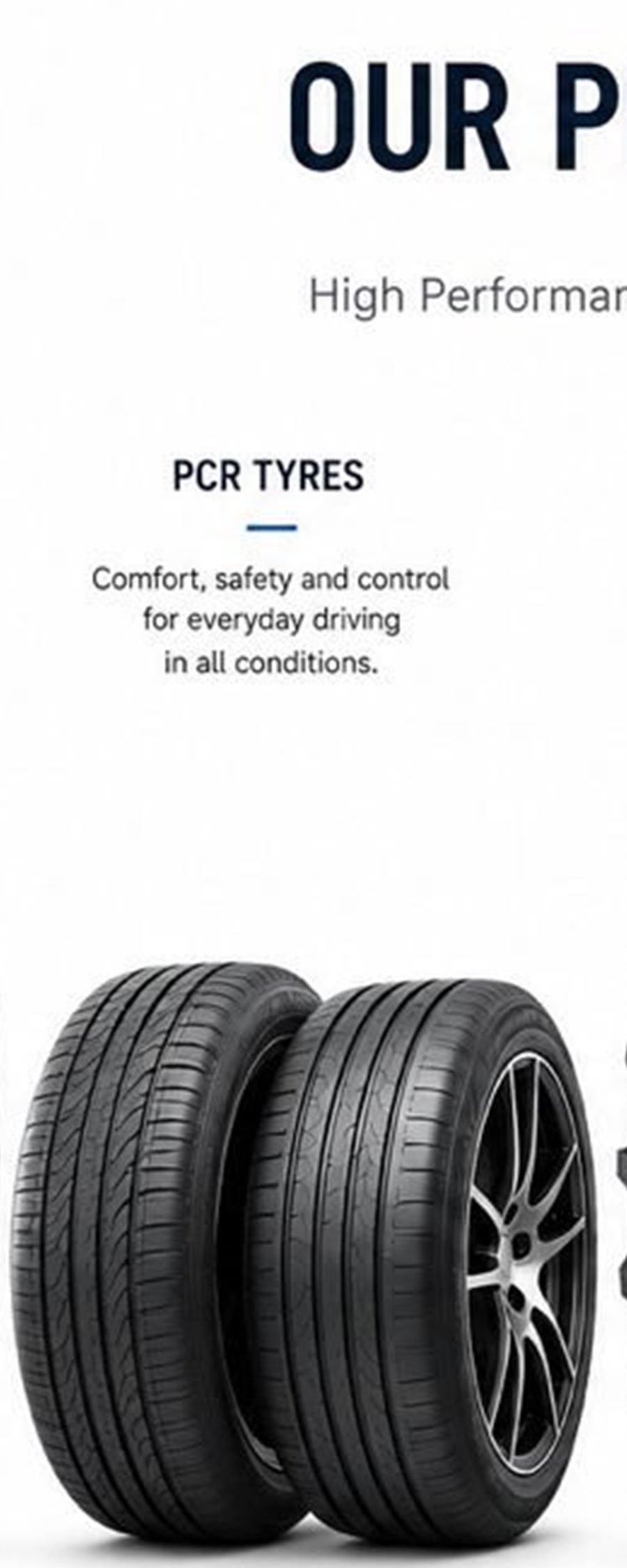 Passenger car radial touring and performance tire patterns